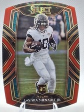 2020 Panini Select Club Level Laviska Shenault Jr Red Prizm Die-Cut #259