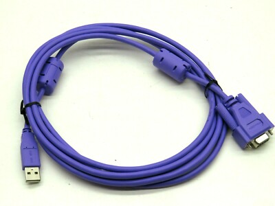 10Ft Female DB9 Serial to Male USB Cable Wire ~PASS THOUGH ONLY, NO CONVERSION~