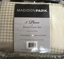 Madison Park 3 Piece Duvet Cover Set Full/Queen 100 Polyester