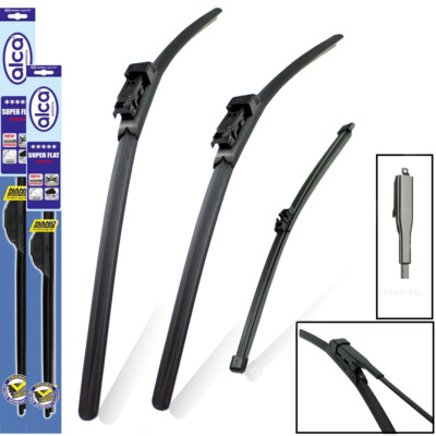 Fits Citroen C5 Tour 2008-2017 alca Super Flat Wipers Full Set ASF28''22''PT10''W