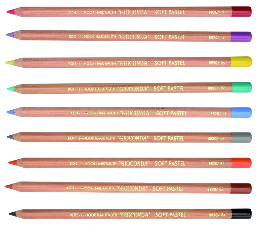 Koh-I-Noor Gioconda 8820 Soft Dry Pastel Pencil Artist Dusty Chalk Individual