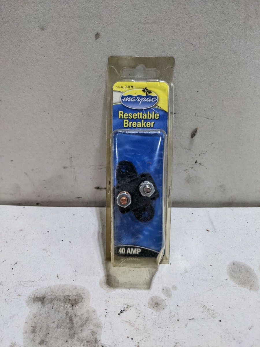 Marpac 40 Amp Resettable Inline Circuit Breaker for Boats, Part 7