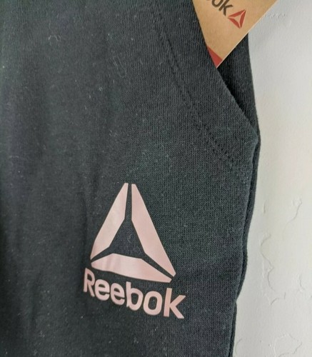 Women's Reebok Glimmer Cuffed Jogger Sweat Pant -Size XL- Charcoal Heather Gray - Picture 2 of 6