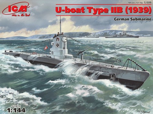 Submarino alemán Segunda Guerra Mundial escala 1/144 kit modelo plástico a escala 1/144 ICMS.009 - Imagen 6 de 12