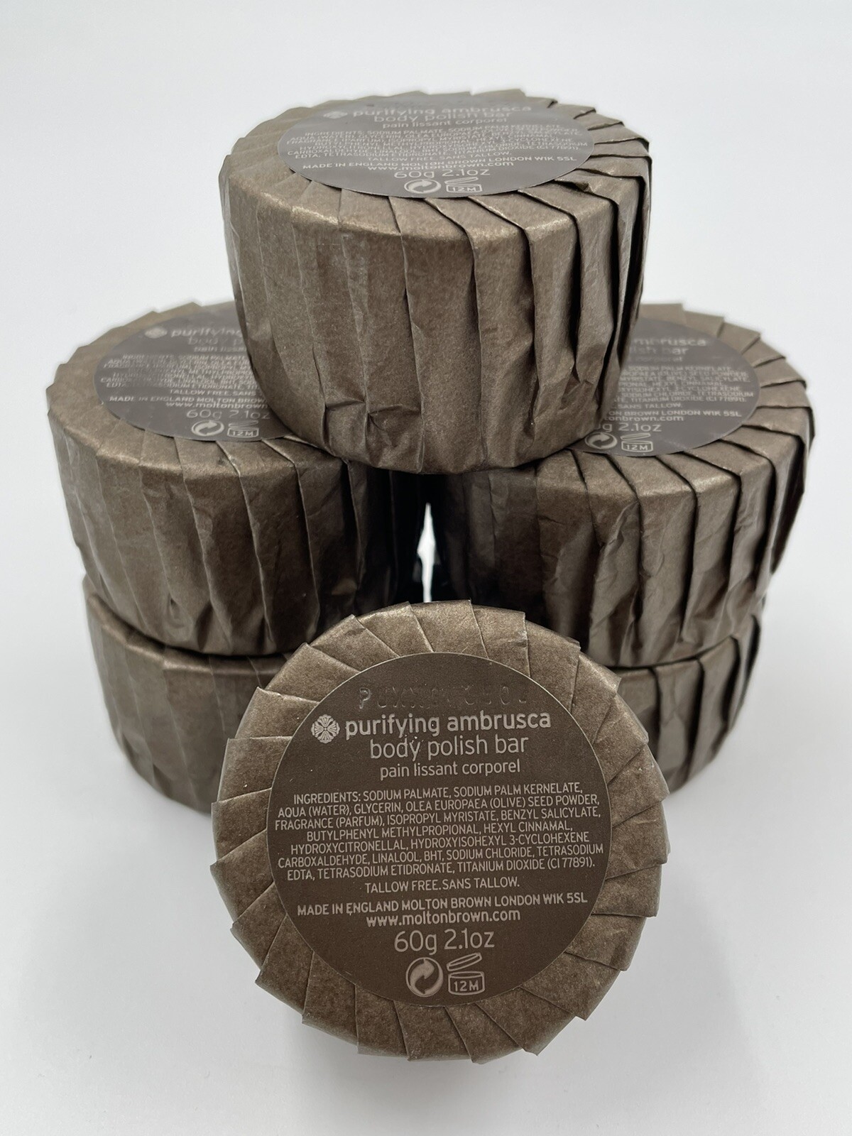 Molton Brown Renew Ambrusca Body Wash & Scrub 200ml & Body Polish Bar