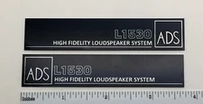 ADS  L1530 Speaker Badge Logo Emblem Pair Mirror Imaged Custom Made Aluminum 