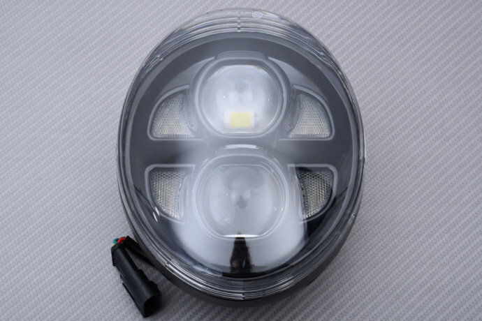 Phare Avant Moto pour Harley Davidson VRSCDX Night Rod 2012 2013 2014 2015 2016 2017 Noir