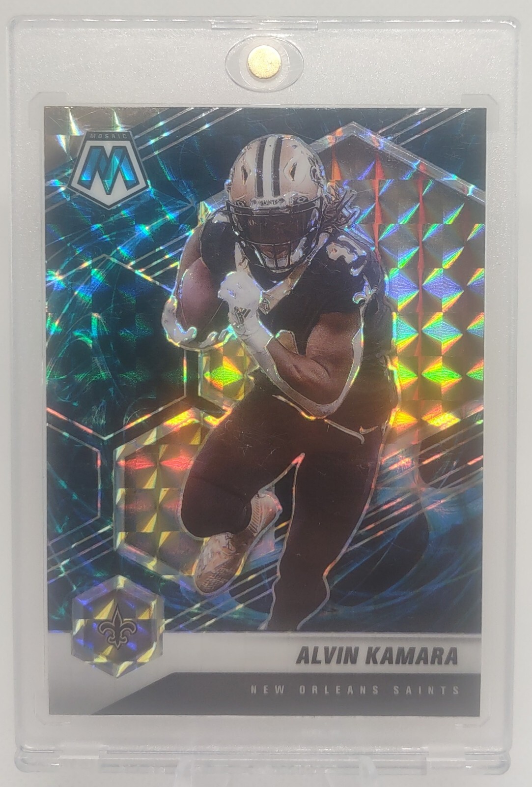 2021 Panini Mosaic Alvin Kamara Genesis Mosaic SSP Case Hit #146 Saints
