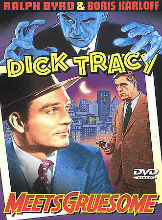 DICK TRACY MEETS GRUESOME DVD RALPH BYRD BORIS KARLOFF Movie 1957 Black & White