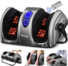 TISSCARE Shiatsu Massage Foot Massager Machine with Heat & Remote Control
