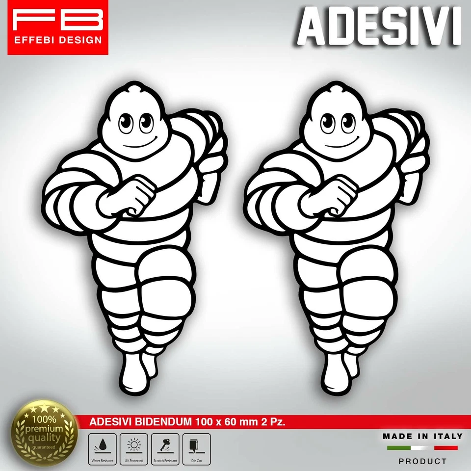 Adesivo Sticker compatibile Michelin OMINO BIDENDUM new auto moto sbk moto gp