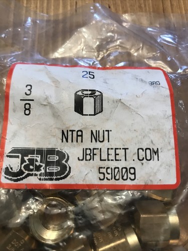 Qty 25 JB Fleet Air Brake 3/8” Nta Nuts. Rt - Picture 2 of 4