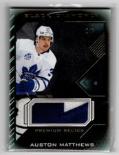 2021-22 Upper Deck Black Diamond Premium Relics Auston Matthews /5 Toronto Maple
