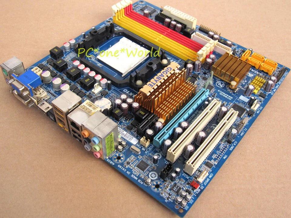 Gigabyte GA-MA78GM-S2H V1.0 motherboard Socket AM3/AM2+/AM2 DDR2 AMD 780G - Image 3 of 4