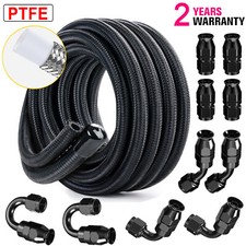Braided Nylon Ptfe E85 Fuel Line Hose Fittings Kit 4an 6an 8an 10an 10ft 20ft