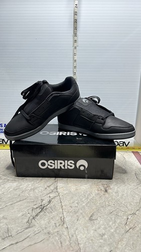 OSIRIS 1360115 VICE Mens Sz 14 Sneakers Black / Grey Leather & Mesh Skate Shoes - Picture 4 of 12