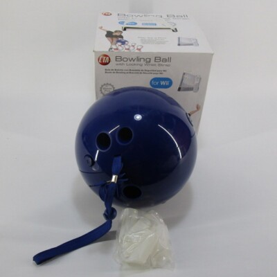CTA Bowling Ball For Nintendo Wii With Wrist Strap and Finger Inserts No Game