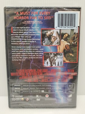 Night of The Living Dead DVD REMAKE 1990 - George Romero Horror
