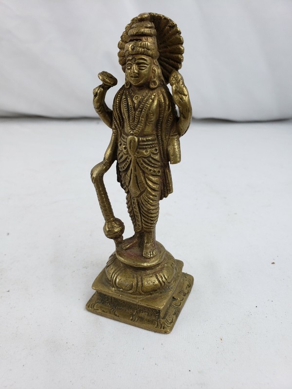 Superb antique / vintage Indian Hindu bronze figurine 5"