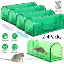 2/4/6 Humane Live Mouse Traps Catch Mice no kill Reusable Small Mice Trap device