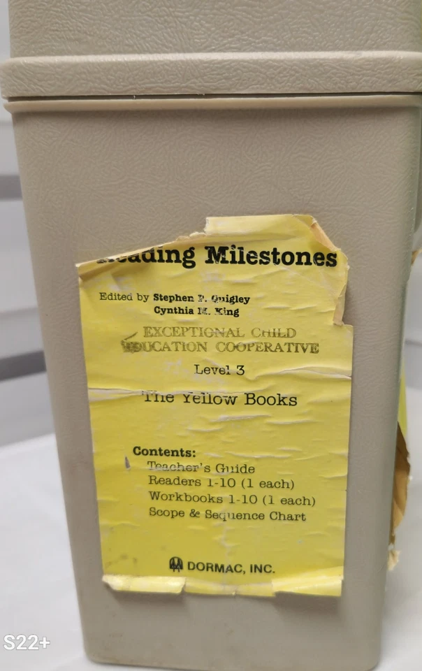 Reading Milestones Complete Lvl3 Program 1st Edition 1981 Dormac Yellow Book Vtg - Image 4 of 4