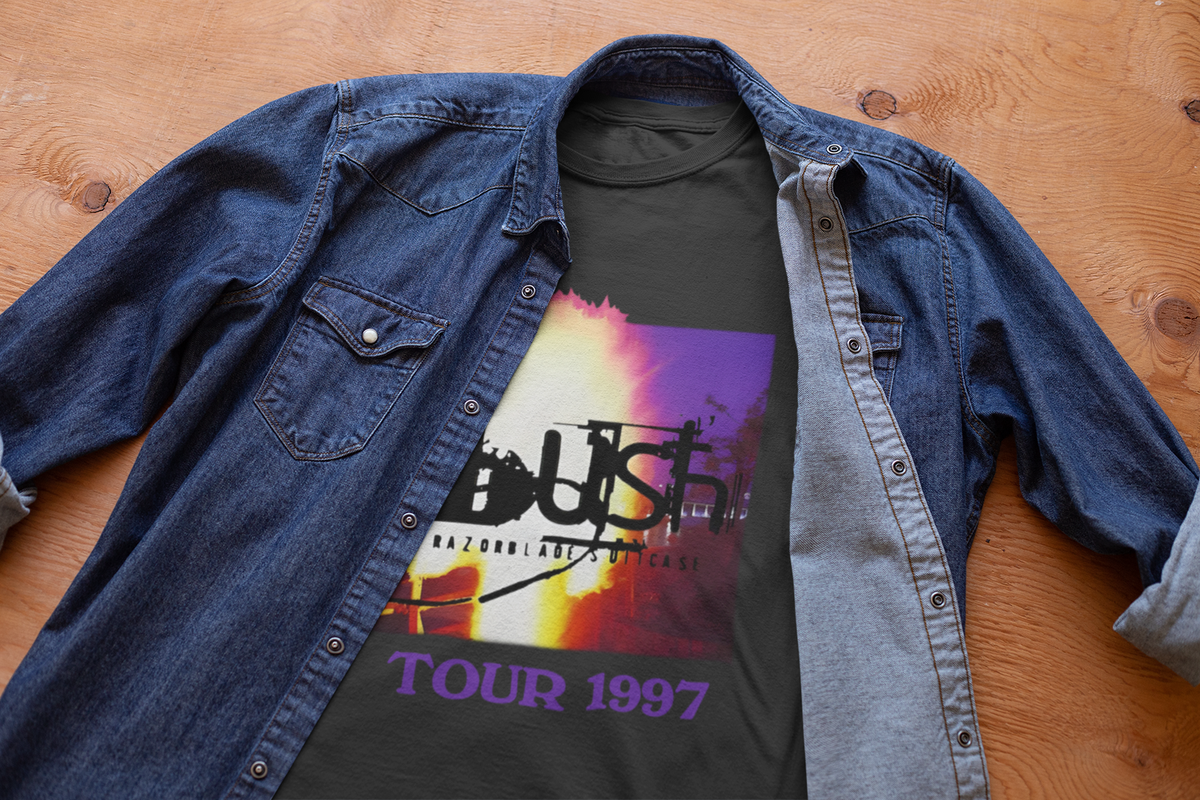 Bush Rock 1997 Razorblade Suitcase Tour, 2 Sided, Vintage Bush Rock 1997 Razorblade Suitcase Tour, 2 Sided, Vintage