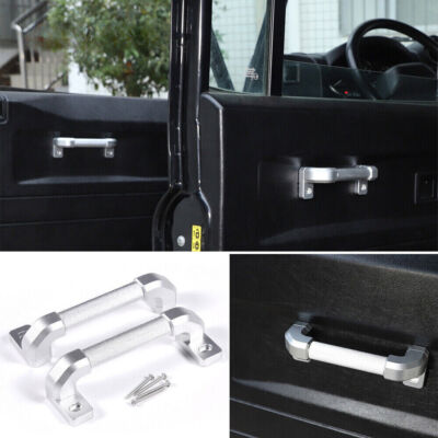 Silver Alloy Replace Interior Door Handle Trim For Land Rover Defender 2004-2018