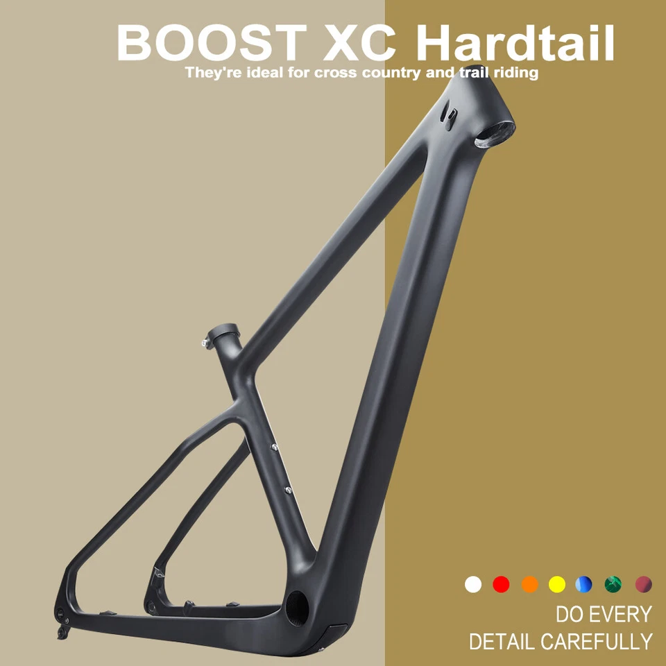 AIRWOLF XC Hardtail MTB Mountain Bike quadro de carbono 29er Boost PF30 ultraleve - Imagem 4 de 4