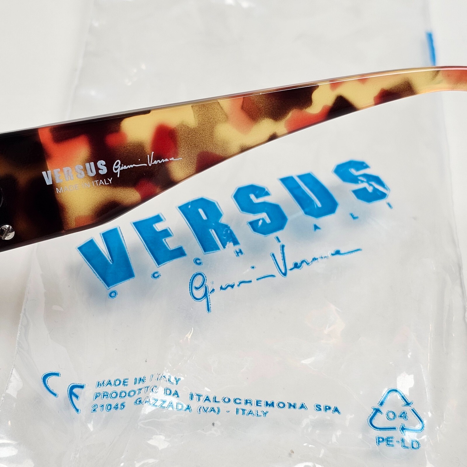 Versus Sunglasses 1996 by Gianni Versace Vintage Gold Lion Brown MOD E07 COL 197 image 7