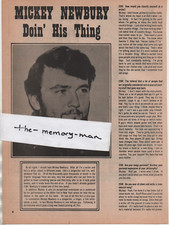Mickey Newbury 1970 Picture Article 4 Page Clipping Fender Guitar print ad