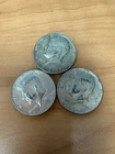 1966-68-69  Kennedy Half Dollar Silver 50C Coin Lot of 3 Uncertified