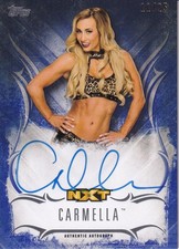 2016 Topps WWE Undisputed Carmella Autographs Blue Parallel Edition 11/25