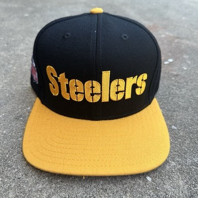 Pittsburgh Steelers Reebok SnapBack Hat Cap Deadstock Y2K NFL Blockhead New Vtg
