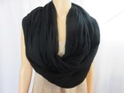 Nordstrom Black Infinity Scarf Lightweight 100% Cashmere Wrap Shawl O/S 40"x88" — photo 1