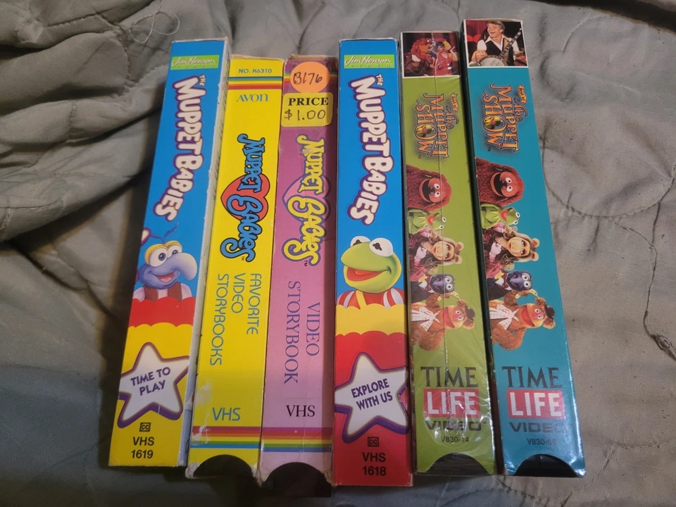 Muppet Babies VHS Lot The Muppet Show 6 Tapes - Image 2 of 4