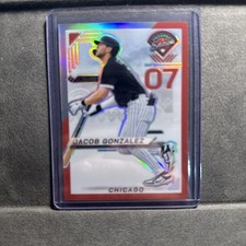 2025 Panini Prospect Edition Red Prixm Jacob Gonzalez, Chicago White Sox /199
