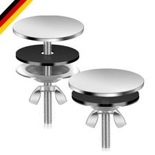 Küchenspülen Lochabdeckung Edelstahl 5cm Wasserhahn Stopfen Silber