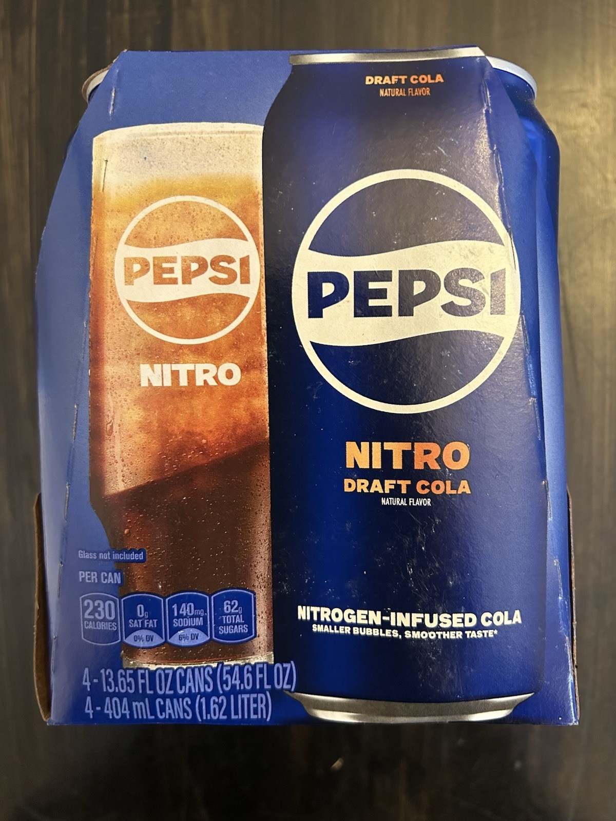 Pepsi Nitro Draft Cola 4 PACK 13.65 OZ Discontinued Collector EXP RARE