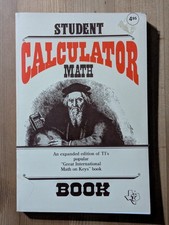 VTG Texas Instruments Student Calculator Math 1980 Paperback Book