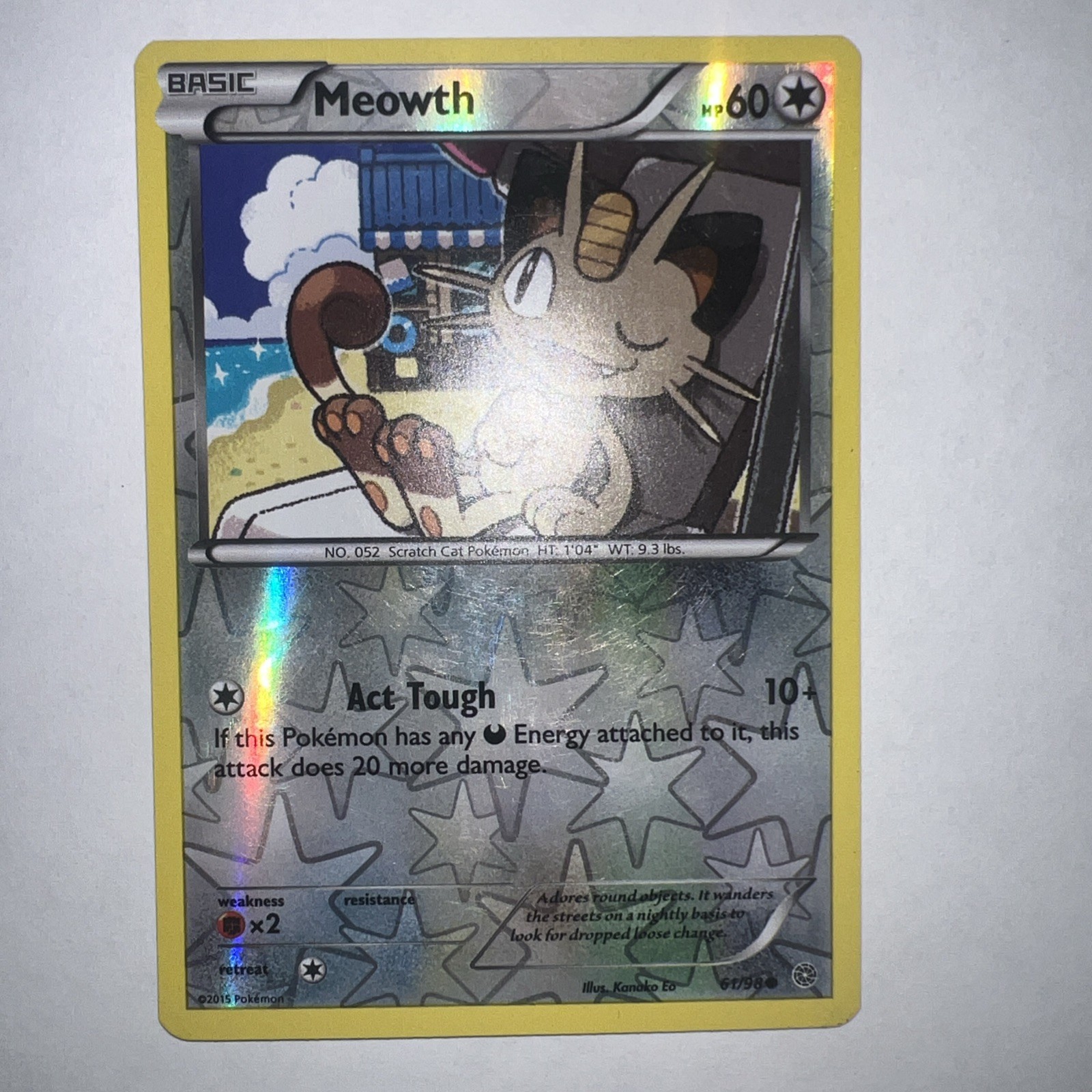 Meowth 61/98 XY - Ancient Origins Reverse Holo
