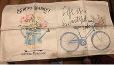 Set Of 2 Spring Decorative Pillow Covers w/ Zippers 17  x17   Set B 