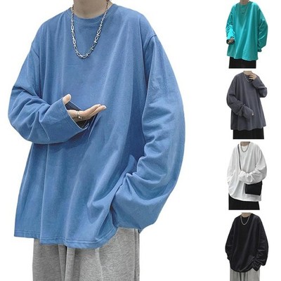 Leichtes Material für den täglichen Gebrauch für FREIZEIT Pullover Einfarbig