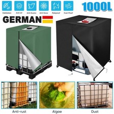 IBC Container Abdeckung 1000L UV-Schutz Frostschutz H&uuml;lle Haube Regenwassertank