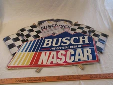 VTG 34 X 23 Metal Busch Beer "The Official Beer Of Nascar" RARE Racing # 242-234