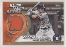 2021 Topps Major League Materials Series 2 Gold 41/50 Alex Bregman #MLM-ABR 0e5i