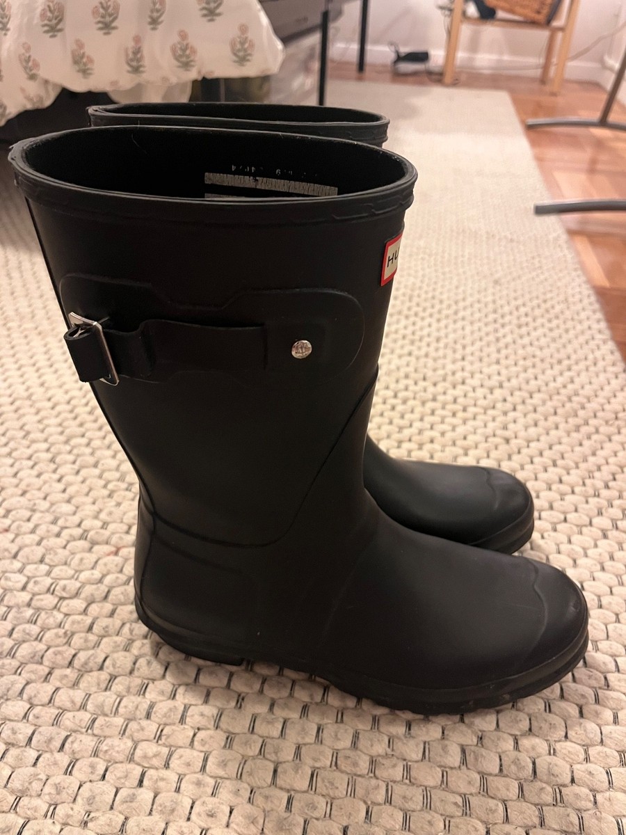 Womens Black Hunter Boots Size 9 View 3