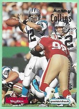 1996 Fleer/Skybox Impact Football Kerry Collins RC #22 Carolina👍