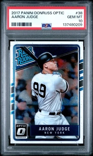 2017 Panini Donruss Optic Aaron Judge RC #38 Yankees  PSA 10 Rookie!