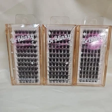 Be Blinky Eye Lash Clusters 9-16 mm 72 PCs Ea Lot Of 3 KVV01 New Sealed