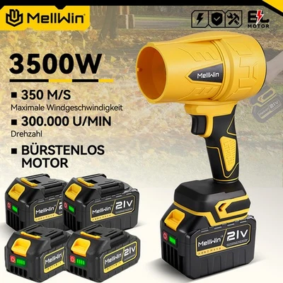 MELLWIN 300000 RPM Akku Gebläse Turbogebläse Luftgebläse Turbo Fan Lüfter Jet Bläser